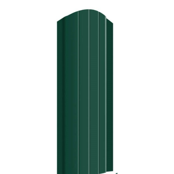Евроштакетник Волна 0.45-зеленый мох (М) RAL6005 PE 1.5м.