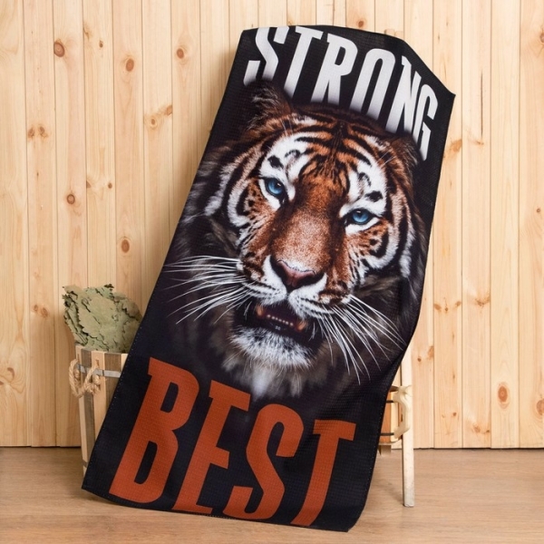 Полотенце для бани 70*146см хлопок Strong Best Этель