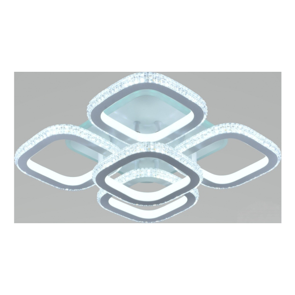 Люстра светодиодная 208Вт 3000-6000K DIMMER ПДУ 5089/208 WH RGB Атмосфера уюта