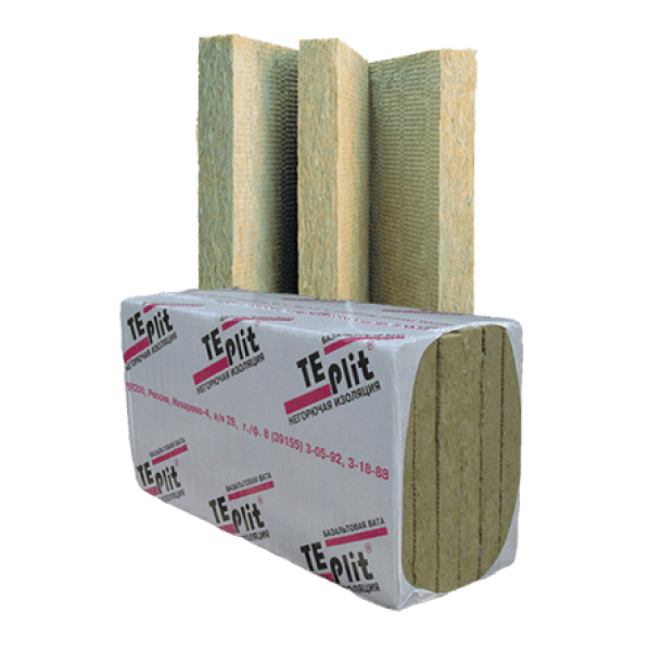 Утеплитель базальтовый 27 кг/м3 50х500х1000 Teplit Лайт Супер (6пл/3м2/0,15м3) Назарово ДЕФЕКТ