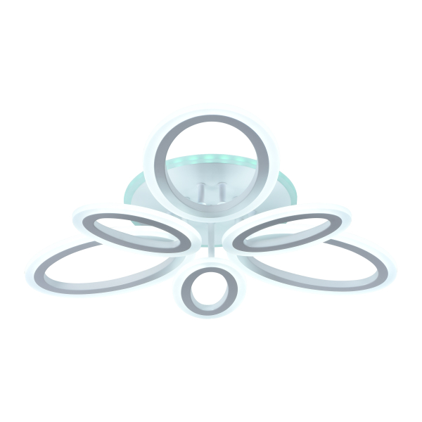 Люстра светодиодная  96Вт+7Вт 3000-6000K белый DIMMER ПДУ AU61630/3+3 WH RGB Атмосфера уюта