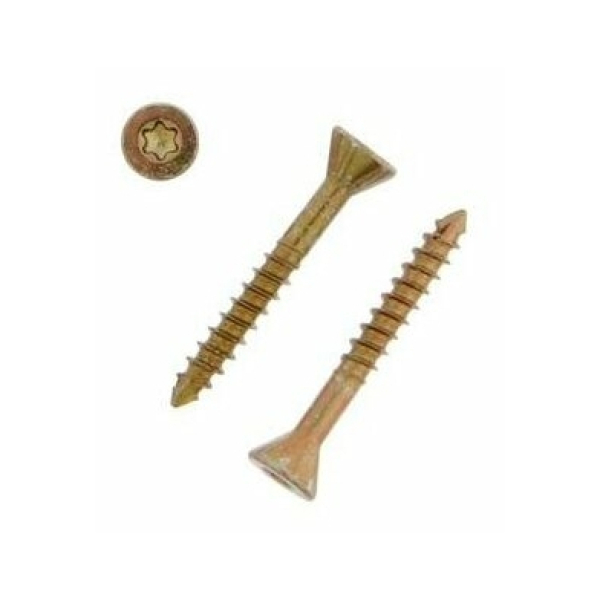 Саморез отделочный потай желтый 3,5*55