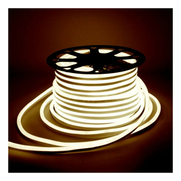 Лента "Гибкий Неон" 9,6Вт/м 120Лм/м 220В 3000К 8*16 2835 NL (504011) 504013 General