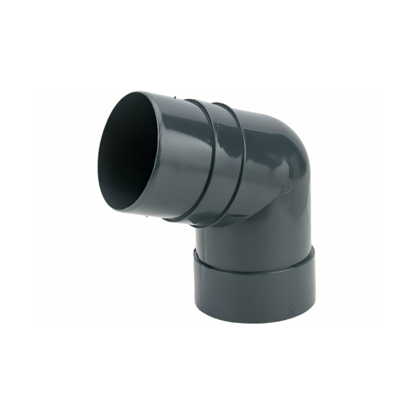 Колено трубы FineBer Premium D80, 67 градусов (Графит)