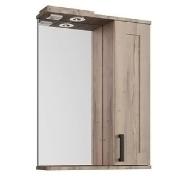 Зеркало-шкаф Мокко 60 крафт табачный/дуб санремо