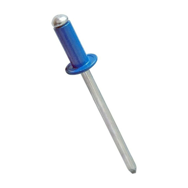 Заклепки алюминий-сталь 4,8*10 RAL 5005 сигнально синий