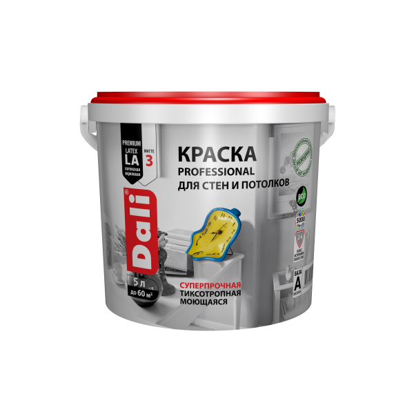 Краска ВД для стен и потолков 5л база А Dali Professional