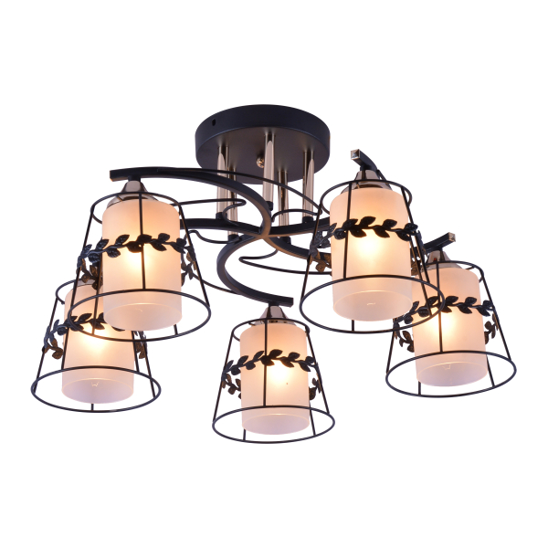 Люстра 5*60Вт Е27 черный/золото AU12201/5 BK+FGD Атмосфера уюта