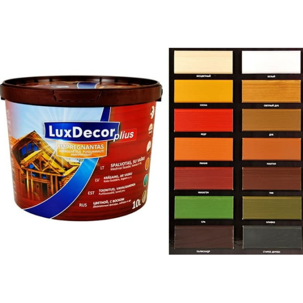 Пропитка для дерева 1л сосна LuxDecor PLUS