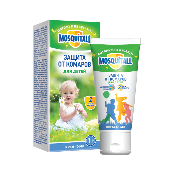 Крем от комаров MOSQUITALL "Нежная защита" 40 мл