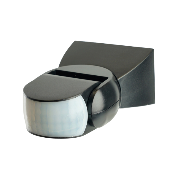 Датчик движения инфракрасный настенный 1200Вт до 12м 180гр IP65 черный SEN18 Feron