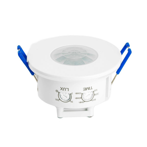 Датчик движения инфракрасный встраиваемый 1200Вт, до 8м, IP54 белый SEN55 Feron