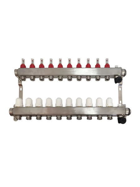 Коллекторная группа в сборе 1" x 10 выходов 3/4" евроконус PROFLINE