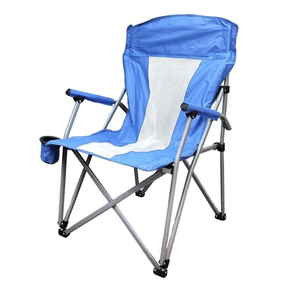 Стул складной со спинкой 54*54*84см до 120кг синий Baizheng