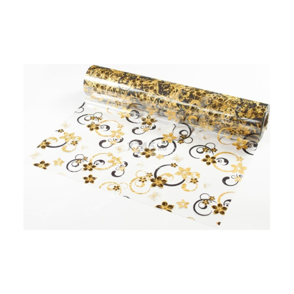 Клеенка ПВХ на тканевой основе Eleganta 1,4*20м рис 001 Dekorelle