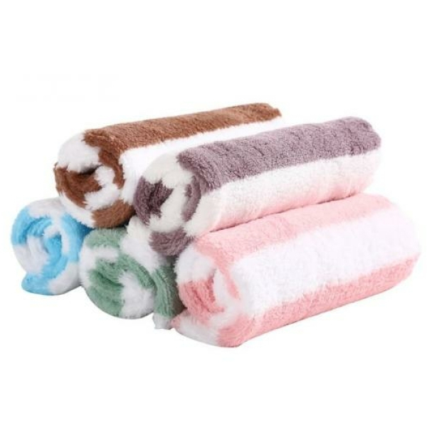 Салфетка микрофибра для сухой уборки 5 шт 30*30 см полосатый микс BZ02-0004 Baizheng