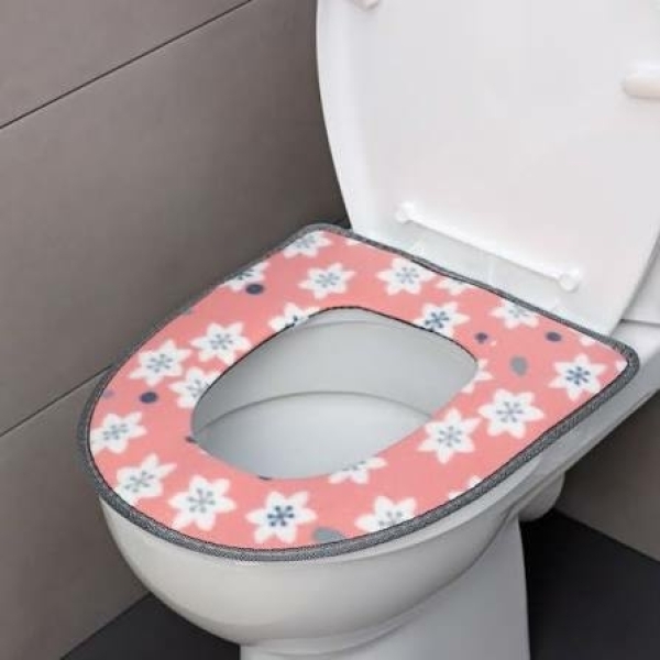 Чехол для сиденья унитаза 43*37см микс BZ-H051