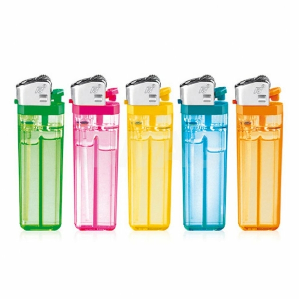 Зажигалка механически поджиг М-01 Прозрачная