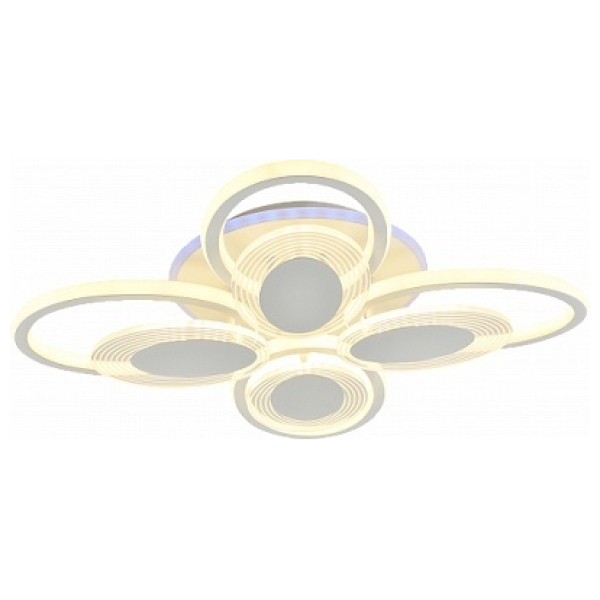 Люстра светодиодная 248Вт+8Вт 3000-6000K белый DIMMER ПДУ AU62221/4+4 WH (RGB) Атмосфера уюта