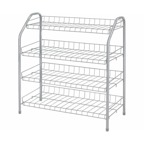 Этажерка для обуви, 46×28×52 см, цвет серый