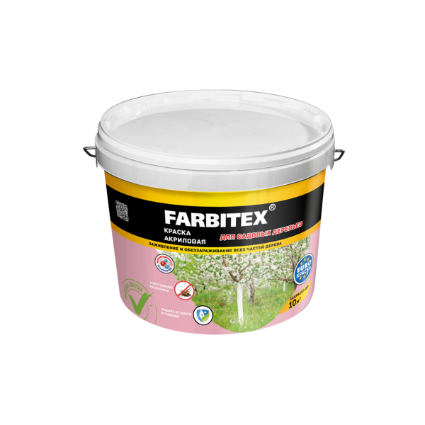 Краска ВД для садовых деревьев 3кг Farbitex