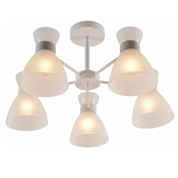 Люстра 5*60Вт Е27 белый AU12003/5 WH Атмосфера уюта