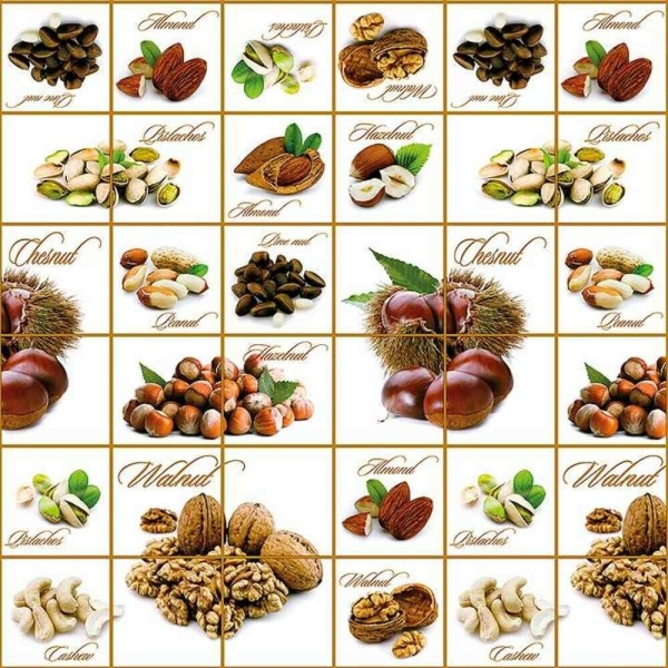 Клеенка ПВХ нетканая основа 1,4*20 м орехи рис 097A Dekorama