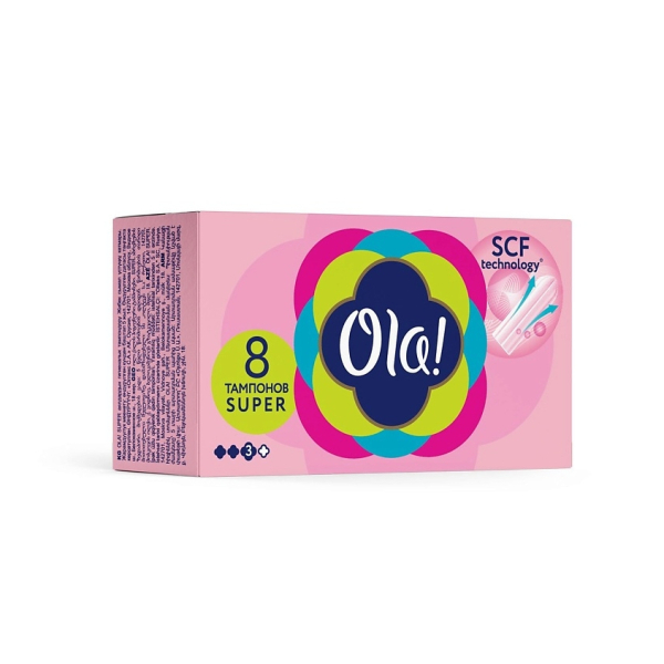 Тампоны ОЛА! Супер Плюс 8шт*18 /2230/