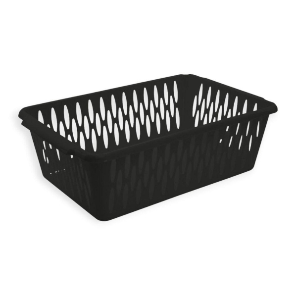 Корзина пластиковая 30*19,5*9,5мм medium Black Keeplex