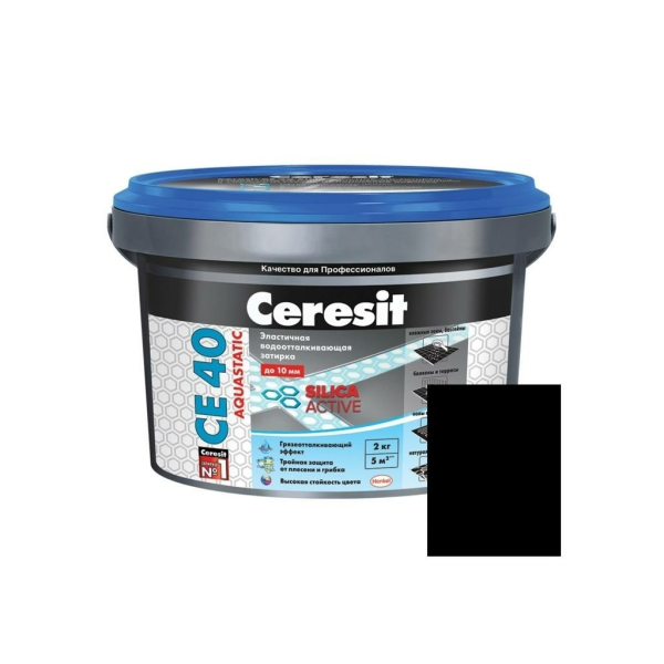 Затирка Ceresit CE40 графит 2кг
