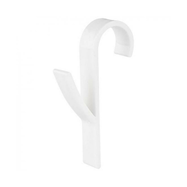 Крючки на полотенцесушитель белый (4 шт) для труб до 2,5 см Рыжий кот