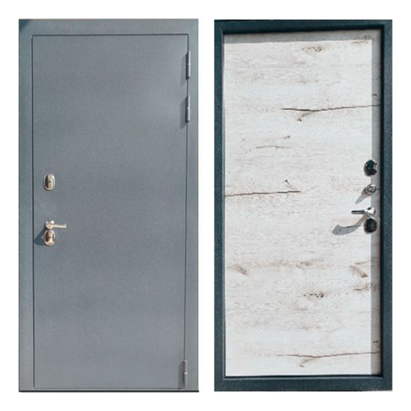 Дверь Барин 2 Букле графит/Арктик 860*2050 L Сибирский стандарт