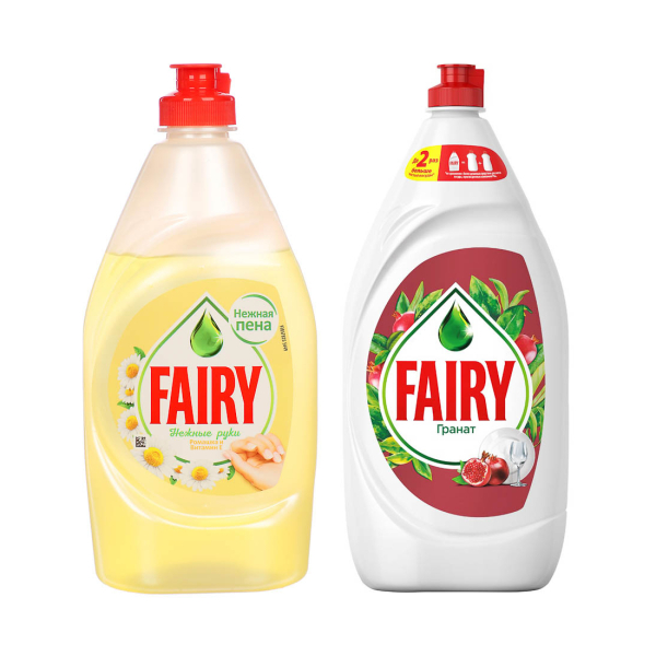 Средство для мытья посуды FAIRY Ромашка и Витамин Е, п/б, 400мл