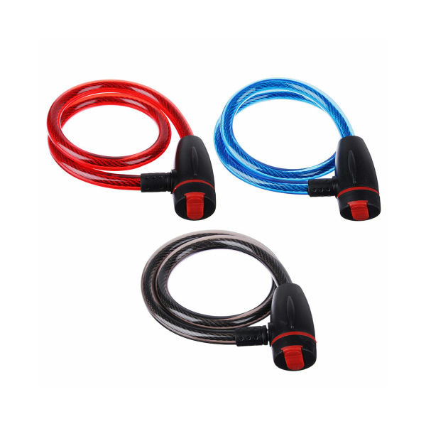 VETTA Замок велосипедный противоугонный тросовый 11,5x680мм, металл, пластик, 3 цвета,187