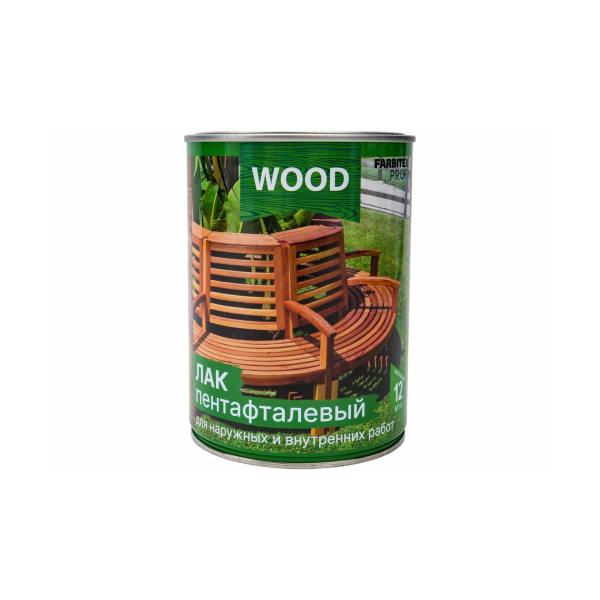 Лак алкидный пентафталевый 0.9л Farbitex Профи Good for Wood