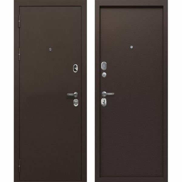 Дверь 9 см Антик медь металл/металл 860*2050 L Сибирский Стандарт