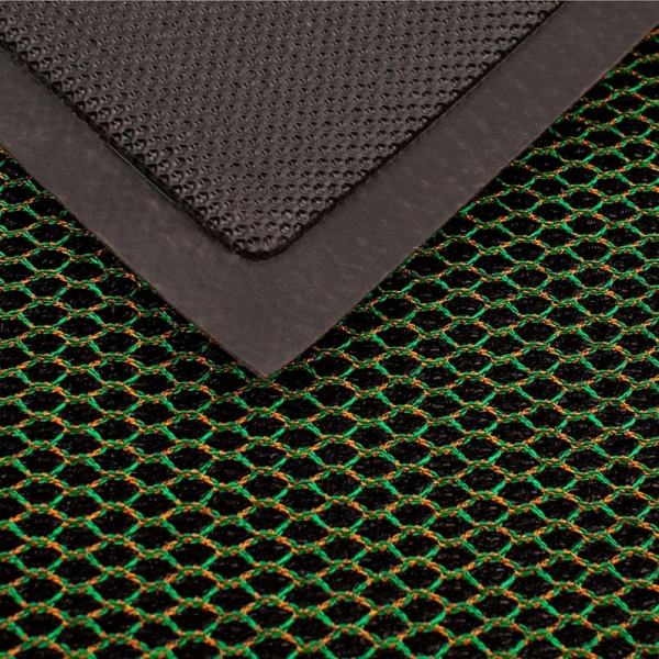 Коврик придверный Кольчуга зелёно-золотой 40*60 Mesh Mat