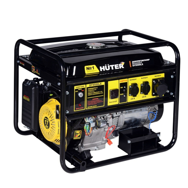 Генератор бензиновый 8,0кВт 25л электростартер Huter DY9500LX