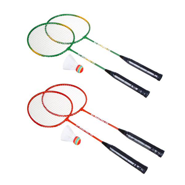 SILAPRO Набор бадминтона (ракетка-2шт волан-1шт чехол-1шт) металл, 2 цвета