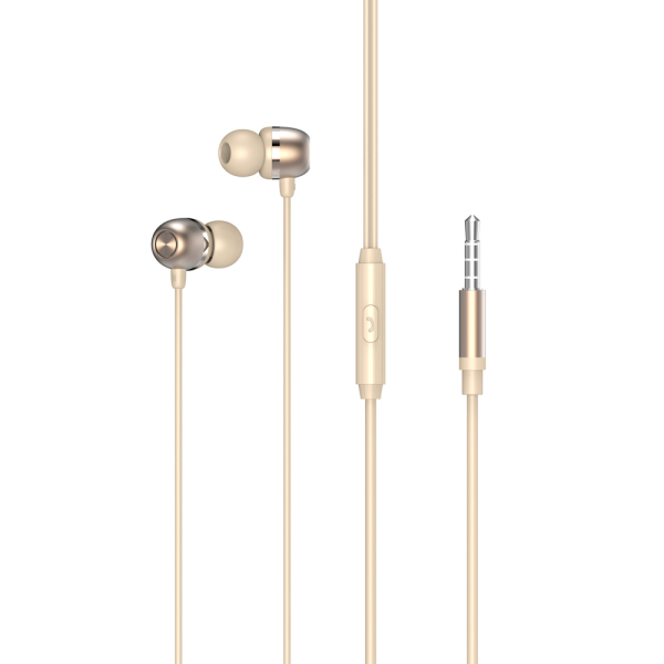 FORZA Наушники проводные внутриканальные, гарнитура, оплетка TPE, коробка картон