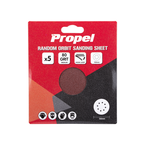 Круг абразивный P40 125мм 5шт. грубая Propel