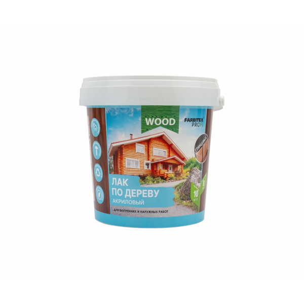 Лак акриловый для дерева 0.9л Farbitex Профи Good for Wood