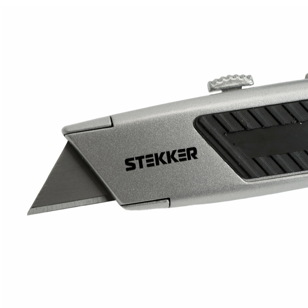 Нож выдвижное лезвие 19мм 2 лезвия STEKKER KMU-13-T