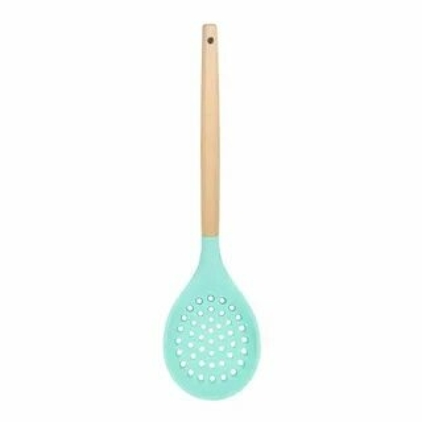 Шумовка силикон 32*8,5см ручка дерево C101039