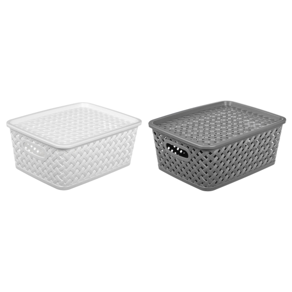 VETTA Корзина для хранения с крышкой "Сеул", 25x20x10см