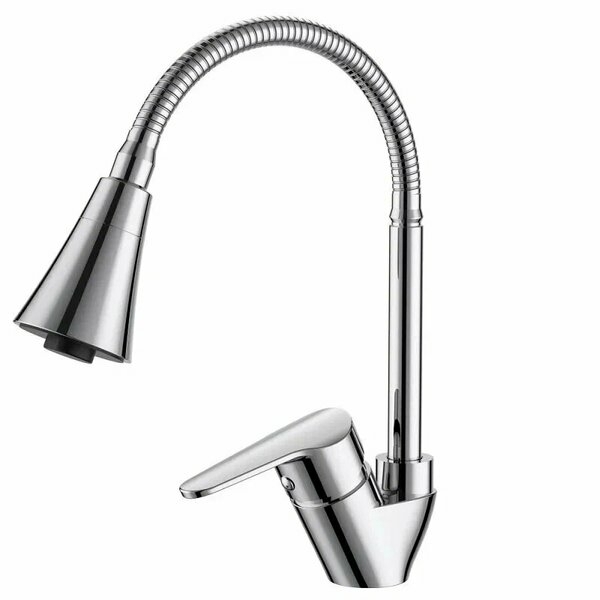 Смеситель для кухни однорычажный гибкий излив 2 режима PPA BZ519flex Breeze VODA