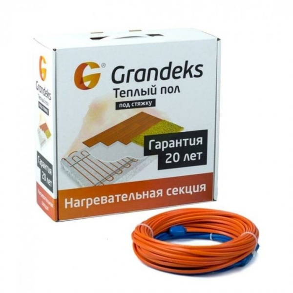 Кабельный теплый пол G2 800Вт/40м 4,4-6,6кв.м. Grandeks