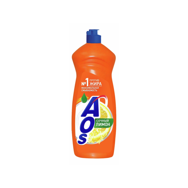 Средство для мытья посуды Aos "Лимон", 900 мл