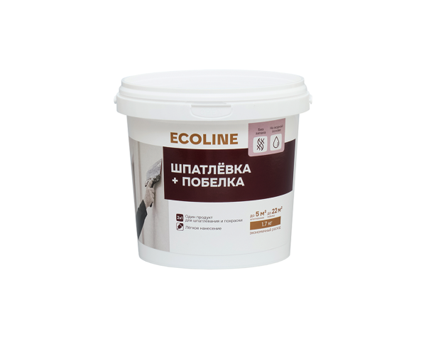 Шпатлевка+побелка 3,6кг Ecoline