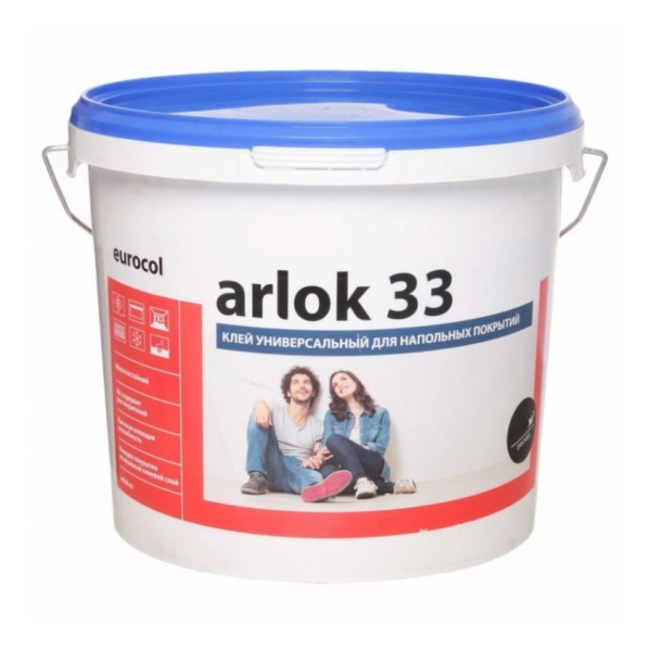 Клей для линолеума водно-диспер 14кг ARLOK 33
